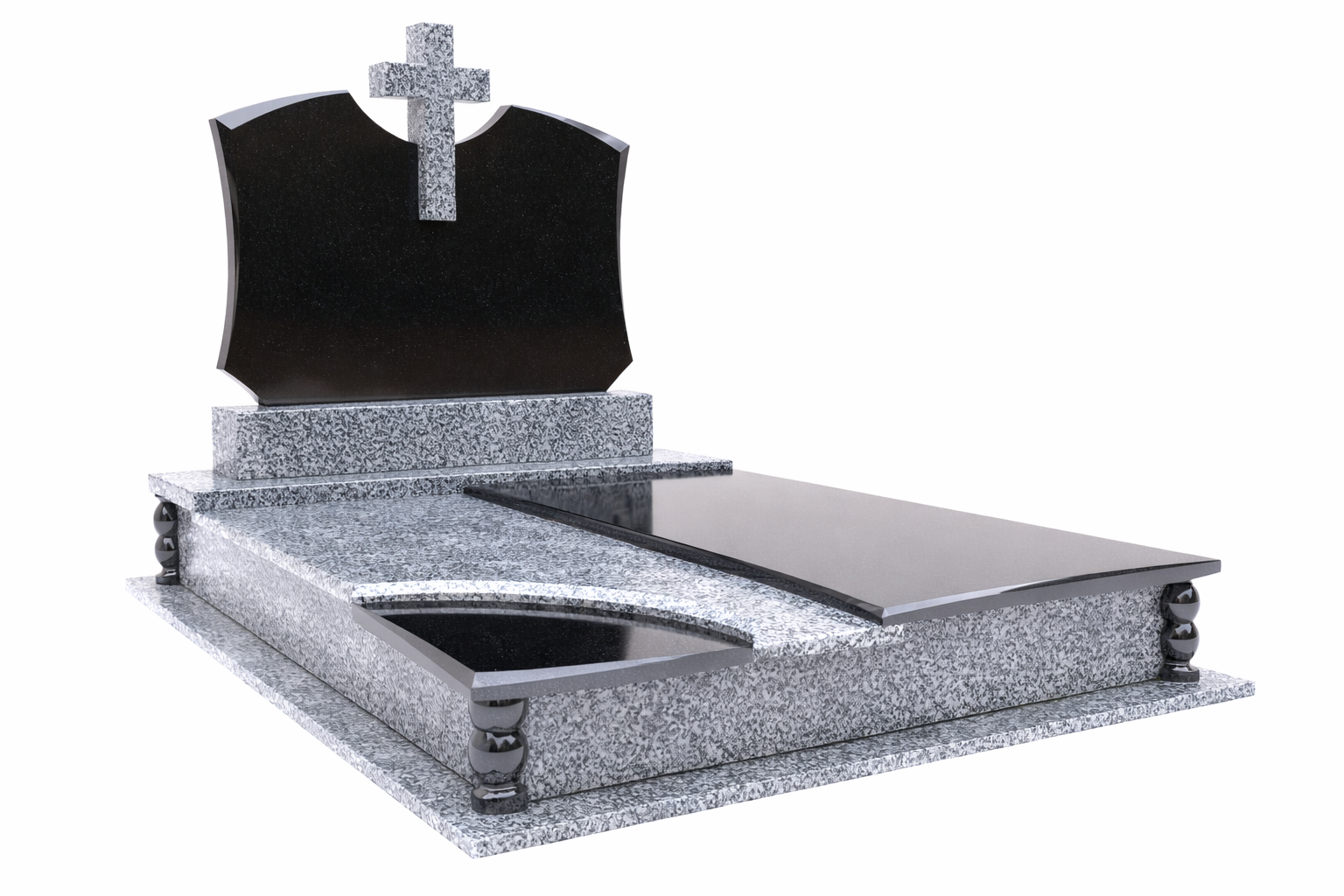 Подвійний пам'ятник модель D-08